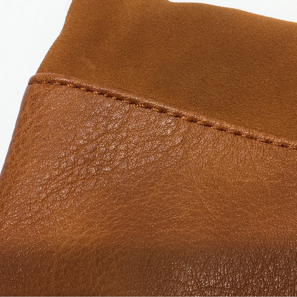 ANTHROPOLOGIE Brown Crossbody Clutch Faux Leather Bag - Picture 9 of 12